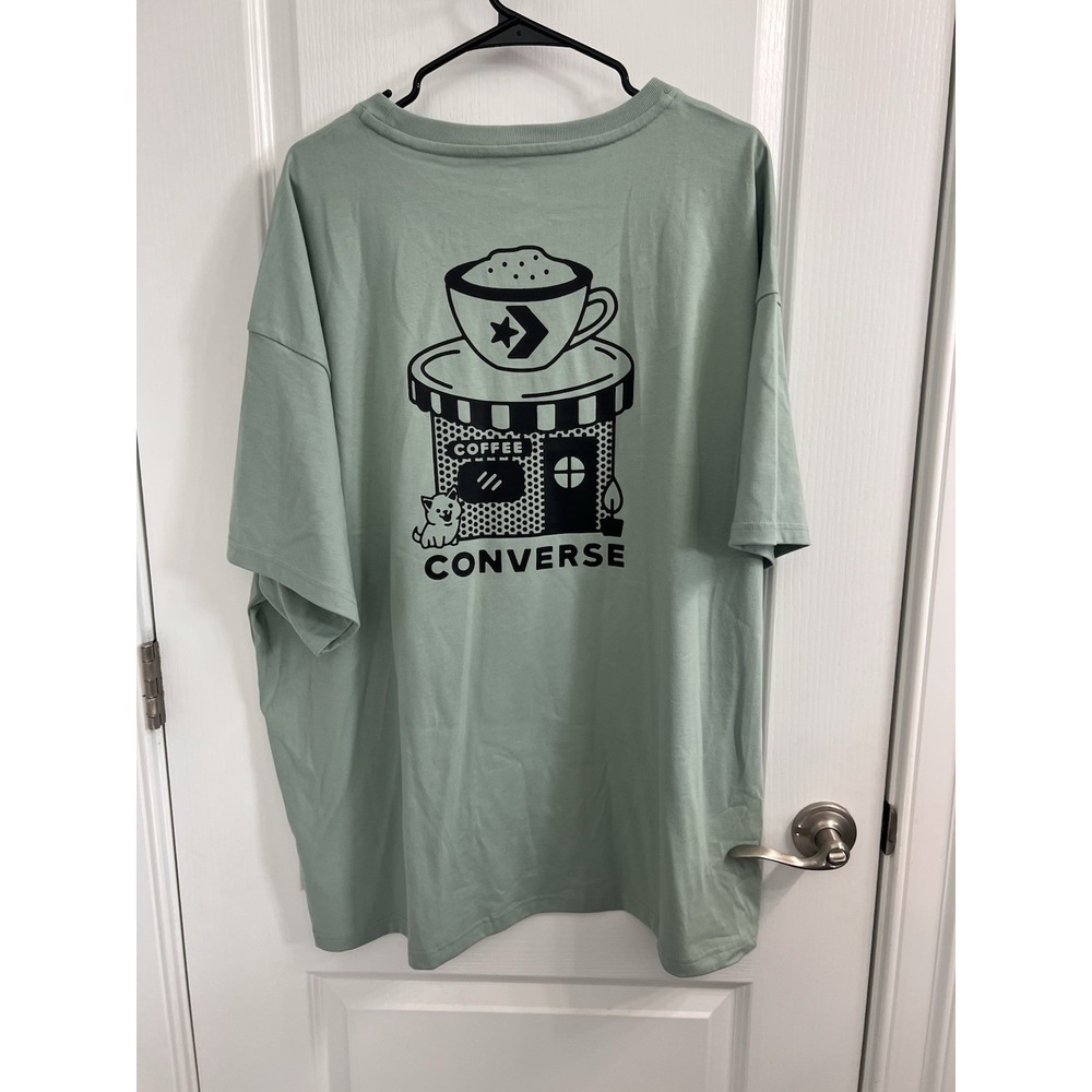 Converse‎ Men's Loose Fit T-Shirt AO3 Green Size XL